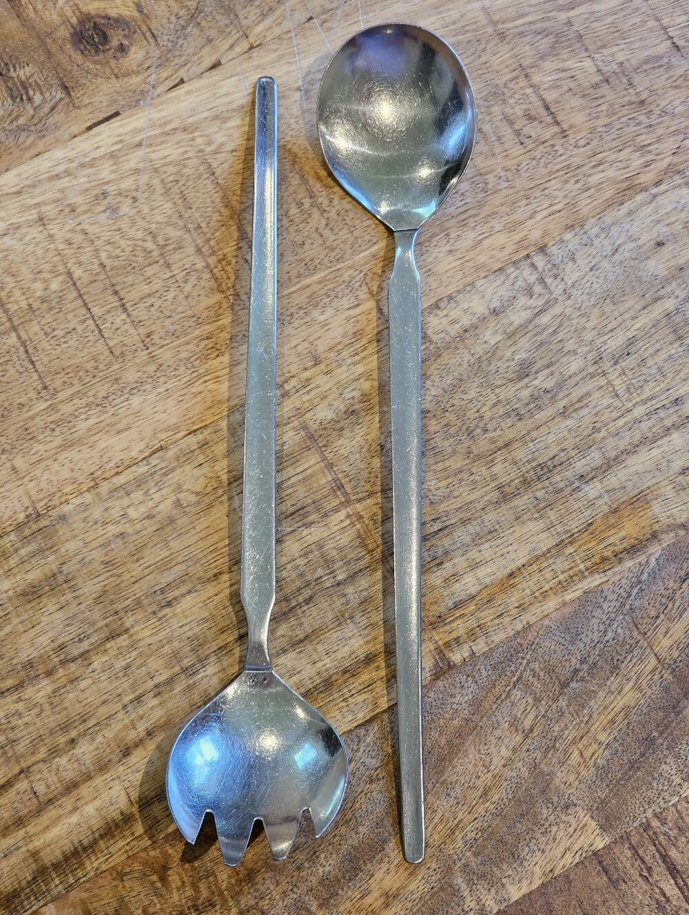 Vintage 60's/70's GEMCO Stainless Steel Salad Serving Set